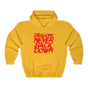 DRAGONS NEVER BACK DOWN HOODIE